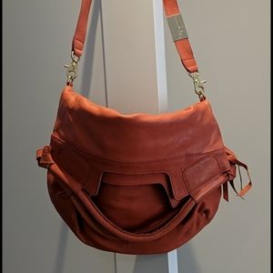 Foley + Corinna Leather Coral Lady Tote